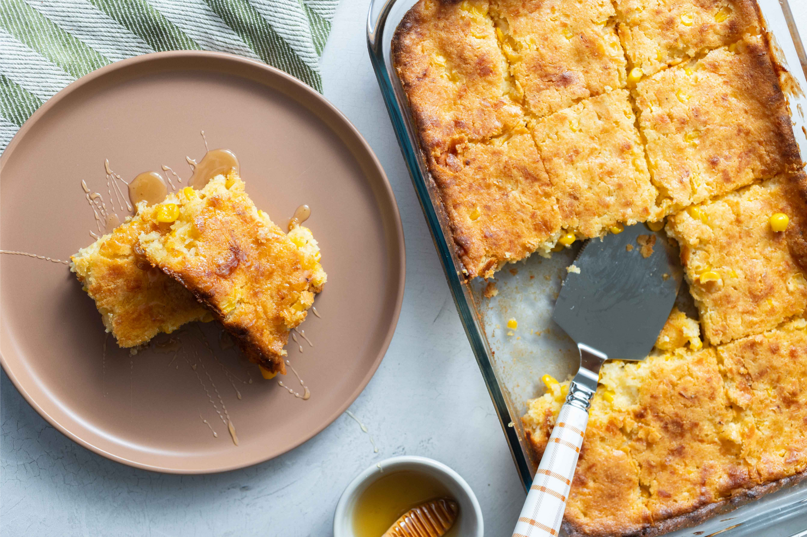 Cornbread Casserole with Thomasville Tomme
