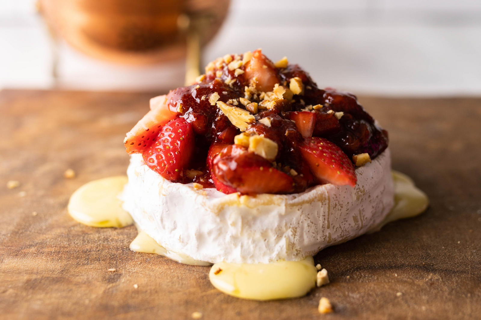 Strawberry Balsamic Baked Green Hill