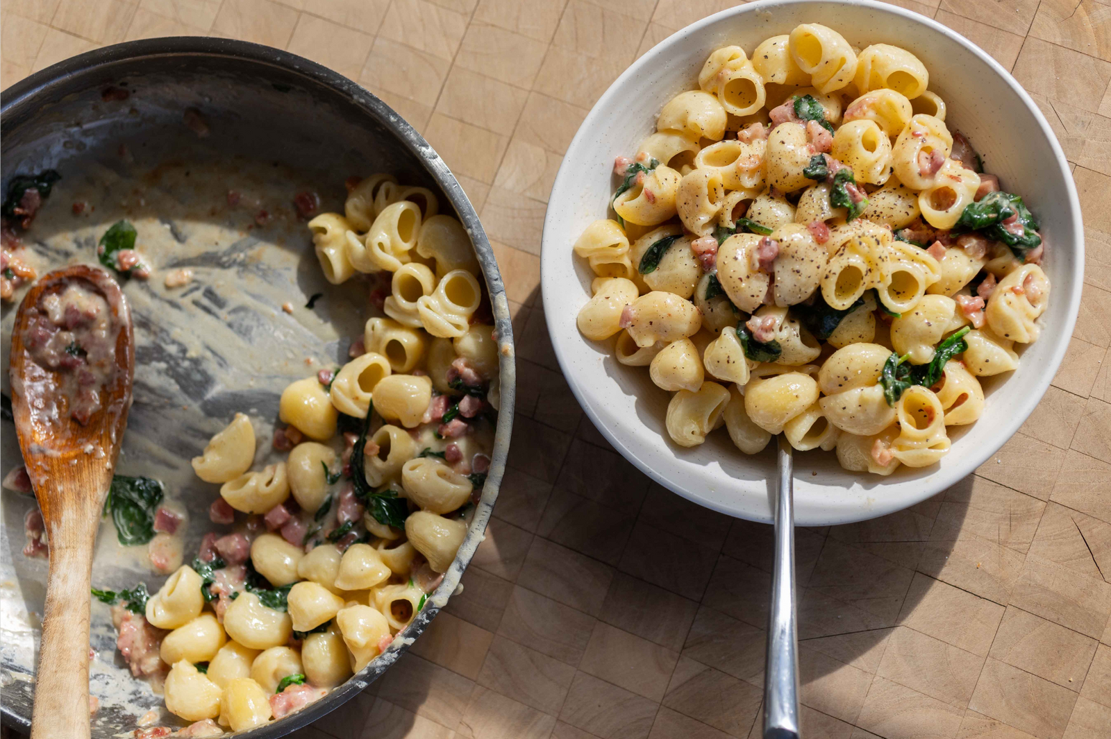 pancetta with green hill