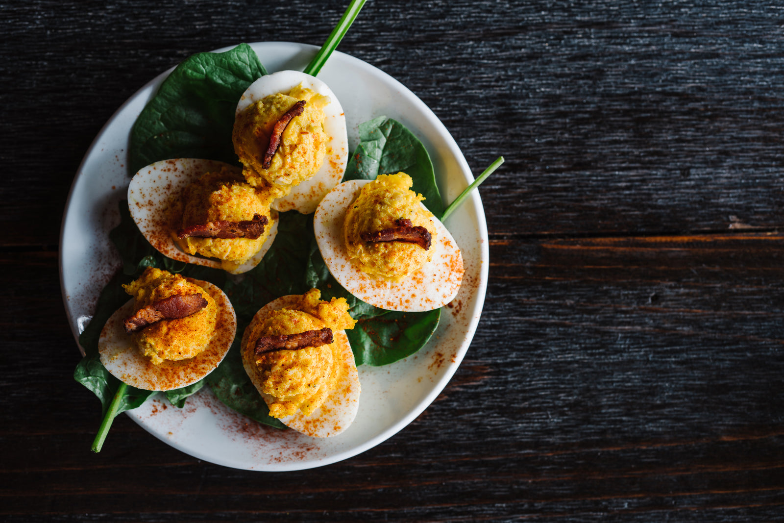 Deviled Eggs on a plate. 