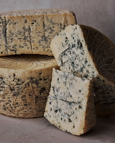 asher blue cheese cut in half